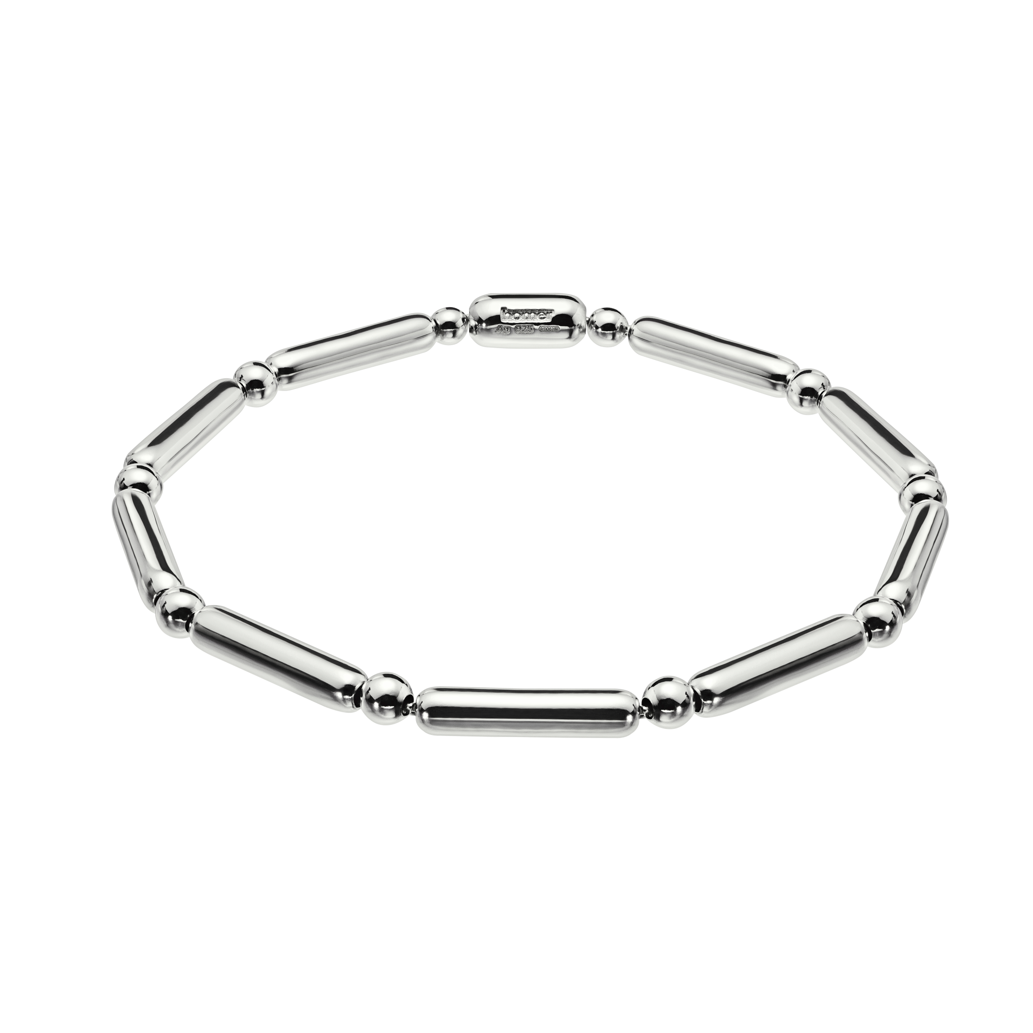 A detail of INA Bracelet in Silver